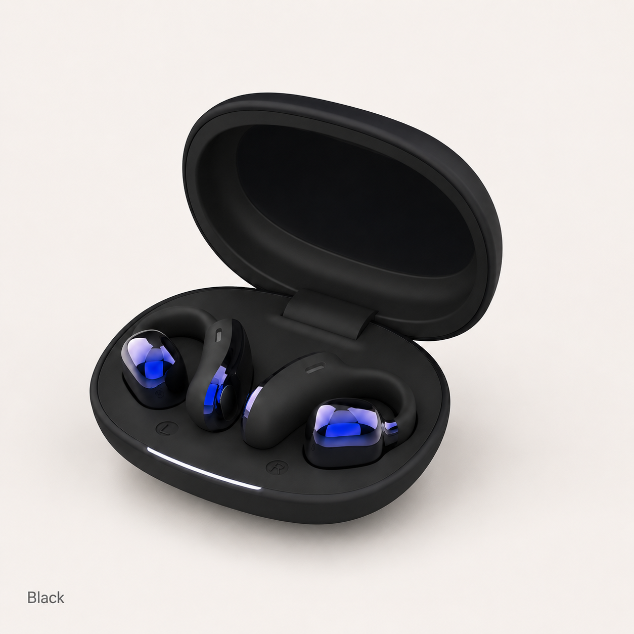 Open-Ear Clip-On Wireless Earbuds with Charging Case (10)